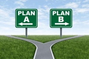 בחירה בין שתי אפשרויות - תכנית א' ותכנית ב' 